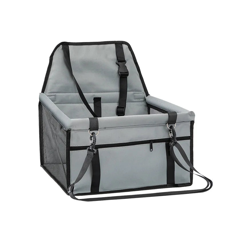 High Quality Pet Dog Car Booster Seat Pet Mesh Puppy Safety Belt Stable Foldable Travel Pet Dog Car Seat Booster Basket