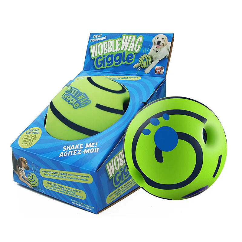 Dog Toys Wobble Wag Giggle Glow Ball Interactive Dog Attention Toy Fun Giggle Sounds Ball when  perros accesorios jouet chien