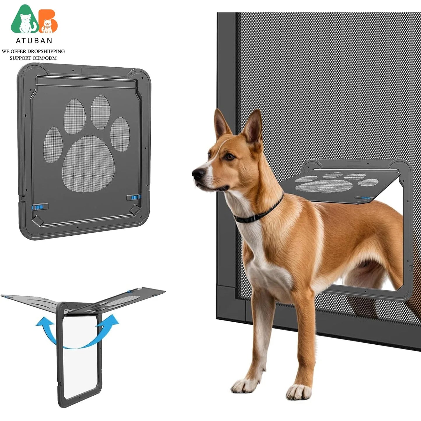 ATUBAN🚪PawPass™ Magnetic Pet Screen Door