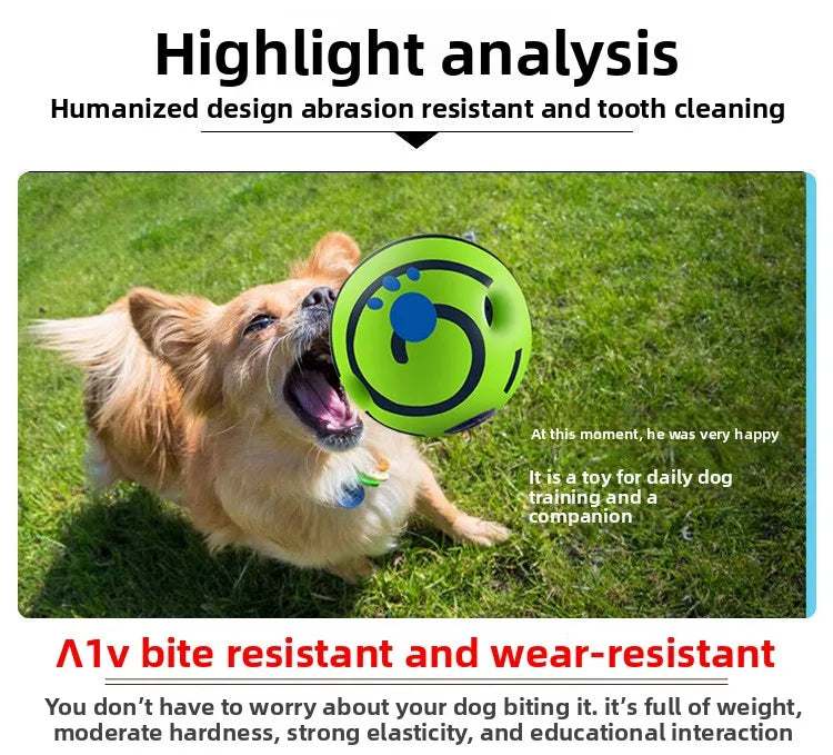 Dog Toys Wobble Wag Giggle Glow Ball Interactive Dog Attention Toy Fun Giggle Sounds Ball when  perros accesorios jouet chien