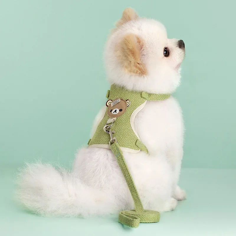 Pet Dog Harness Lead Leash Set Adjustable Puppy Kitten Vest Harness Small Medium Dog Cat Collar Chihuahua Pet Dog Accessories