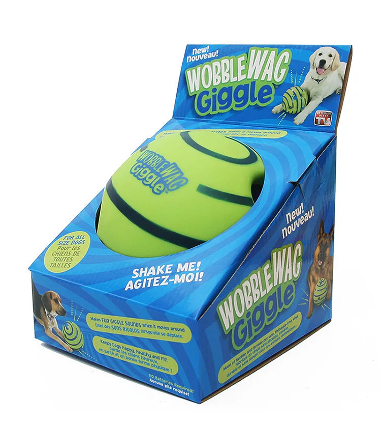 Dog Toys Wobble Wag Giggle Glow Ball Interactive Dog Attention Toy Fun Giggle Sounds Ball when  perros accesorios jouet chien
