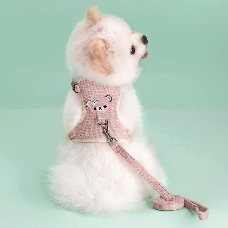 Pet Dog Harness Lead Leash Set Adjustable Puppy Kitten Vest Harness Small Medium Dog Cat Collar Chihuahua Pet Dog Accessories