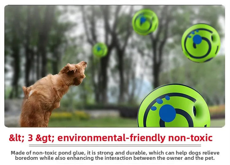 Dog Toys Wobble Wag Giggle Glow Ball Interactive Dog Attention Toy Fun Giggle Sounds Ball when  perros accesorios jouet chien