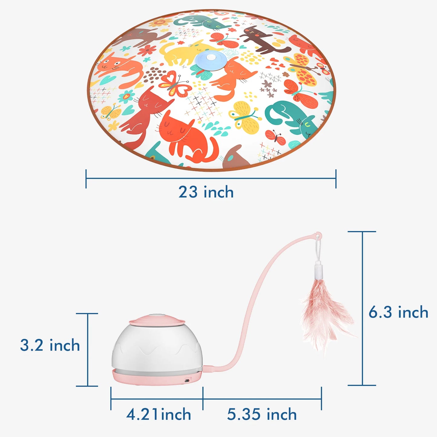 Electric Cat Toy USB Charging 360 Rotating Interactive Puzzle Intelligent Pet Items Cat Teasing Feather Cat Supplies Accessories
