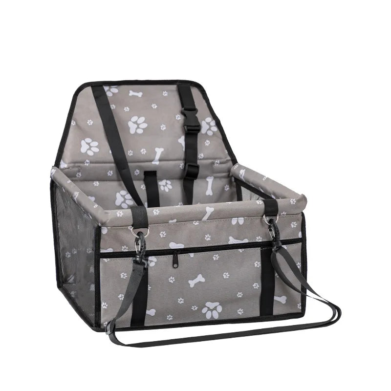 High Quality Pet Dog Car Booster Seat Pet Mesh Puppy Safety Belt Stable Foldable Travel Pet Dog Car Seat Booster Basket
