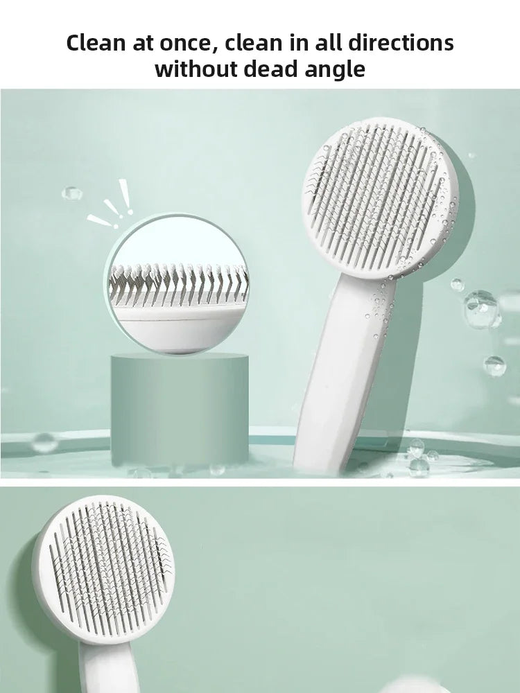 1Pc Cat Comb Hair Removal Pet Magic Comb One Click Floating Hair Removal Cat Dog Universal Cleaning Beauty Supplies